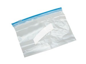 Zipper tab close style Ziploc Bag