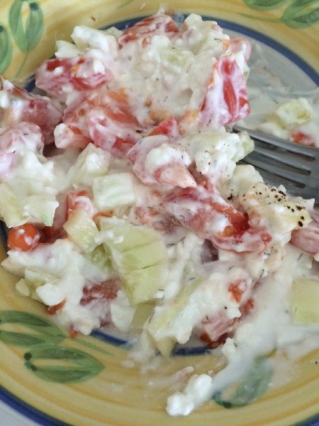 Cottage Cheese-Yogurt Salad