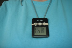 timer worn around neck