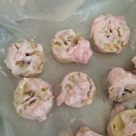 Frozen Yogurt Covered Fruit