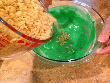 Rice Krispy Treat Watermelon Slices