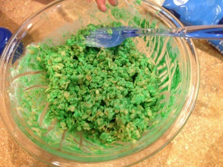 Rice Krispy Treat Watermelon Slices