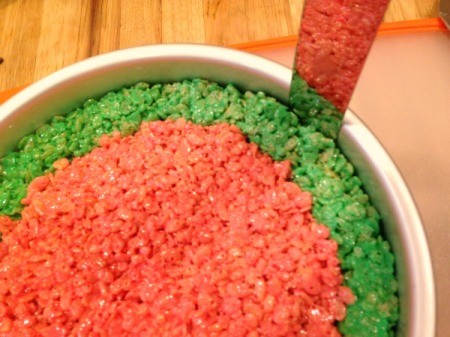 Rice Krispy Treat Watermelon Slices