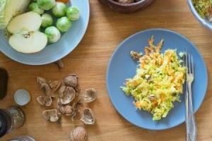 Shredded Brussels Sprouts Salad