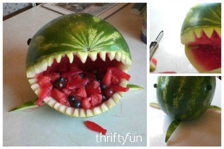 Watermelon Shark Fruit Bowl