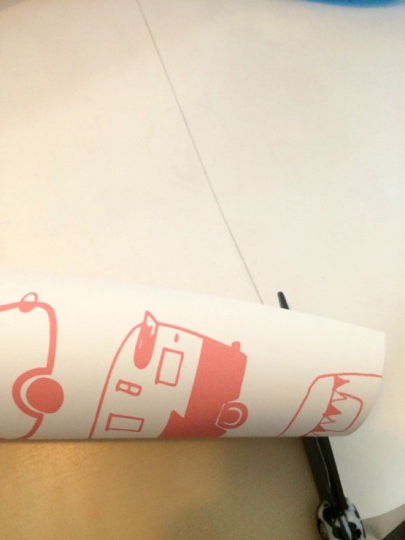 Framed Wrapping Paper Memo Board