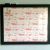 Framed Wrapping Paper Memo Board