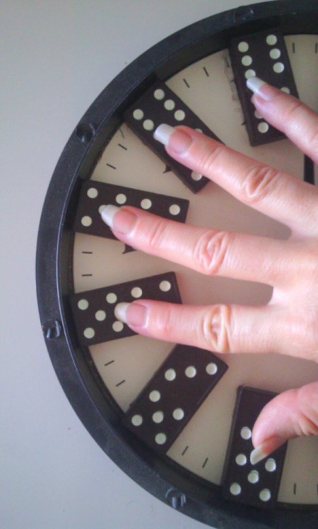 Domino clock pictures for Barbara