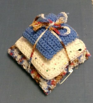 Three Tiered Crochet Pin Cushion