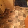 tile look vinyl flooring in browns and tans