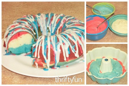 Red, White, and Blue Bundt Cake Recipe