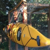 kayak hanging