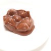 Chocolate Nut Cluster on white plate