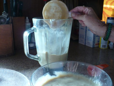 Add mixture into blender.