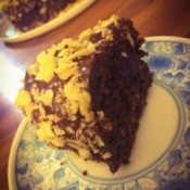 Peanut Potato Chip Chocolate Stout Cake