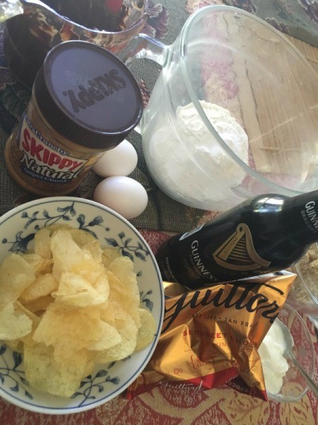 Peanut Potato Chip Chocolate Stout Cake