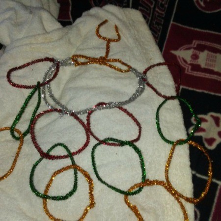 Colored Pipecleaner Sun Catcher Craft