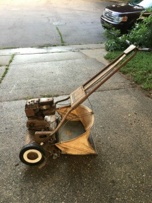 small gas mower with grass catcher bag