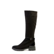 Tall women's black suede boot
