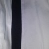 black dye on white polyester