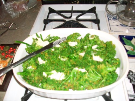 Simple Broccoli and Ham Dinner