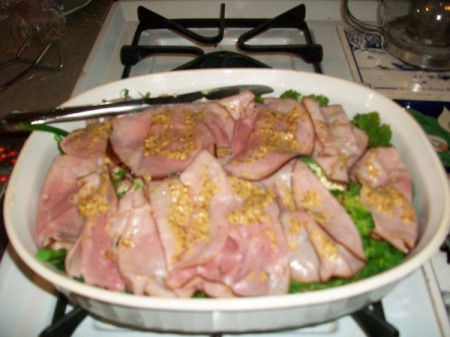 Simple Broccoli and Ham Dinner