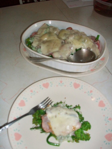 Simple Broccoli and Ham Dinner