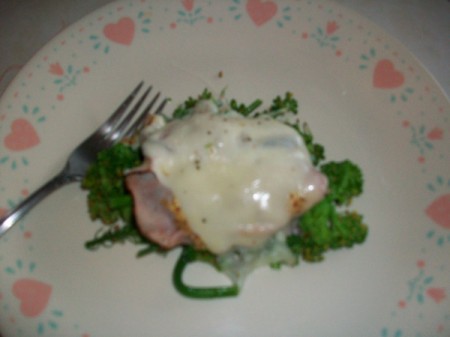Simple Broccoli and Ham Dinner
