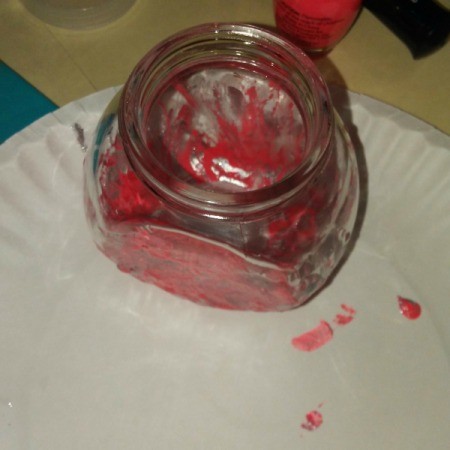 Nail Polish Dipped Jar