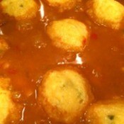 Pinto Bean Stew with Cornbread Dumplings