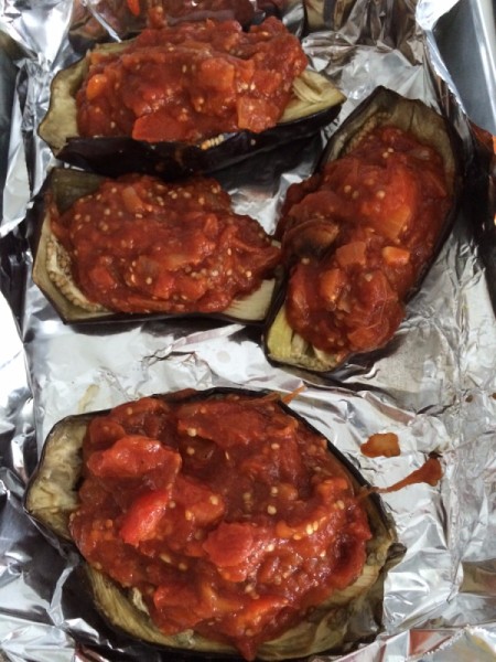Healthy Stuffed Eggplant
