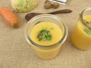 Cream soup in a jar