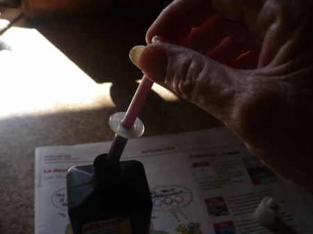 Refilling your ink cartridges at home.