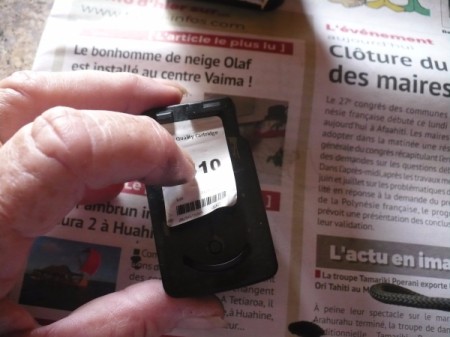 Refilling your ink cartridges at home.