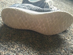 dirty white sole on shoe