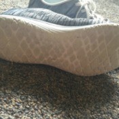 dirty white sole on shoe