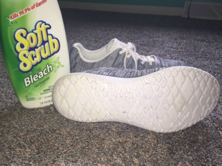 Soft Scrub for Clean White Shoes