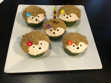 Hedgehog Cupcakes