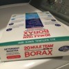 Box of Mule Team Borax laying on it's side