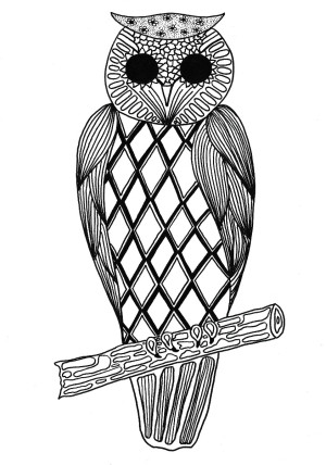 owl coloring page