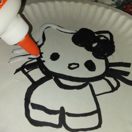 Coloring Book and Watercolor Paper Plate Craft