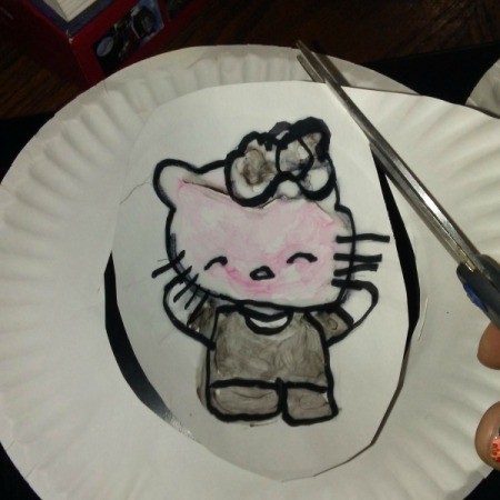 Coloring Book and Watercolor Paper Plate Craft