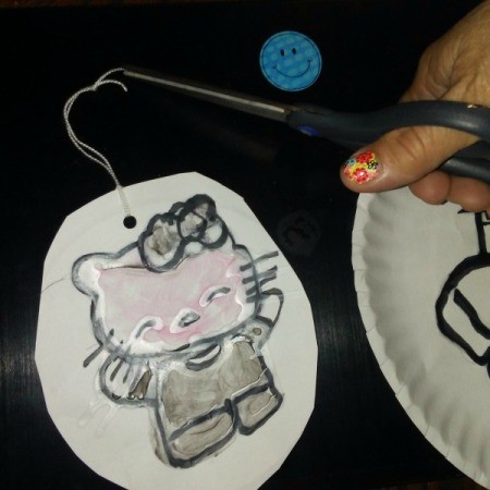 Coloring Book and Watercolor Paper Plate Craft