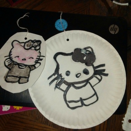 Coloring Book and Watercolor Paper Plate Craft