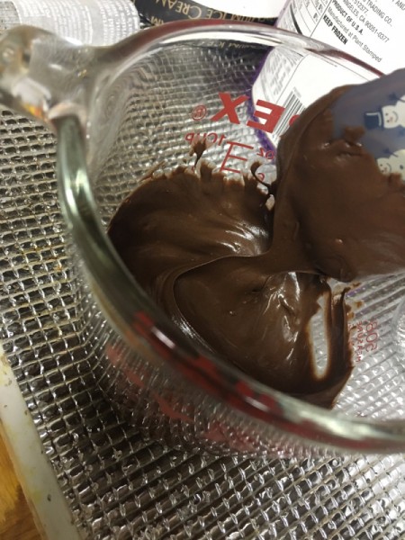 Two Ingredient Ice Cream Fudge