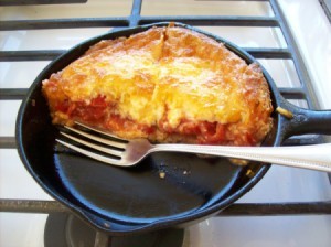 Summer Fresh Tomato Pie for One