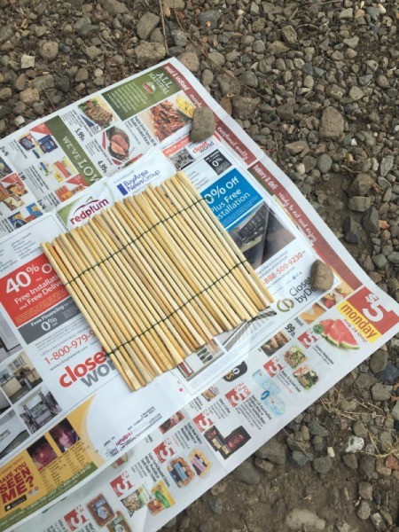 Upcycled Chopstick Trivet