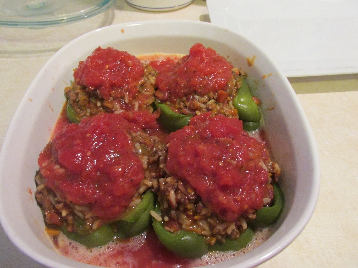 Stuffed Green Peppers ThriftyFun