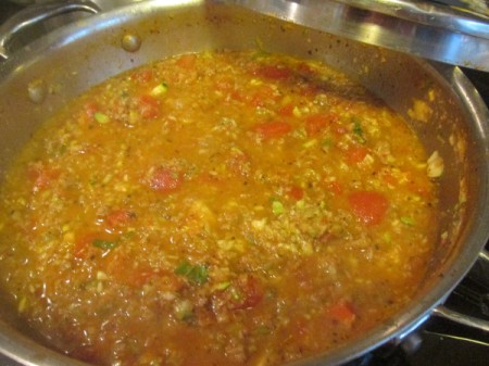 Macaroni Beef and Zucchini