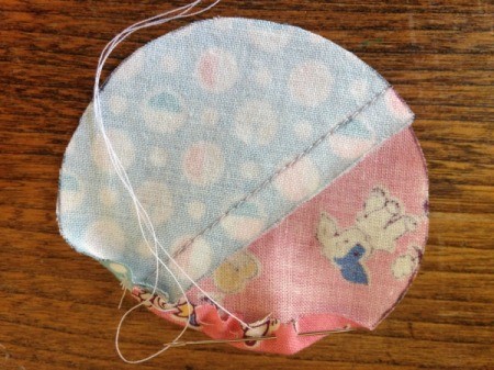 Pieced Scrap Fabric Yo Yos